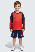 T-shirt manica lunga e Pantaloncini Bambino Spagna Home 2026/27