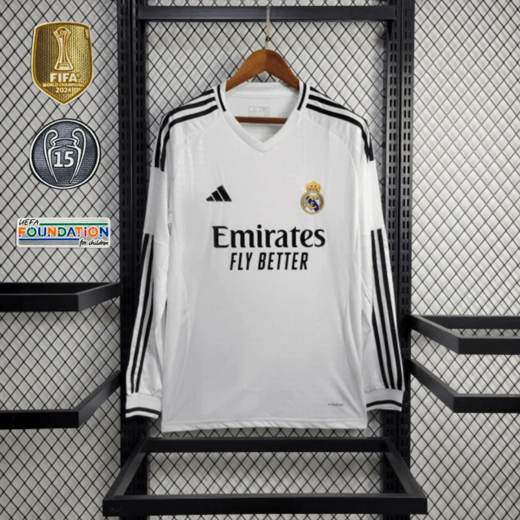 Maglia Manica Lunga Real Madrid 24/25 - Con Patch UCL 15