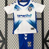 T-shirt e Pantaloncini per Bambino CD Tenerife Home 24/25 -  Con Patch LaLiga