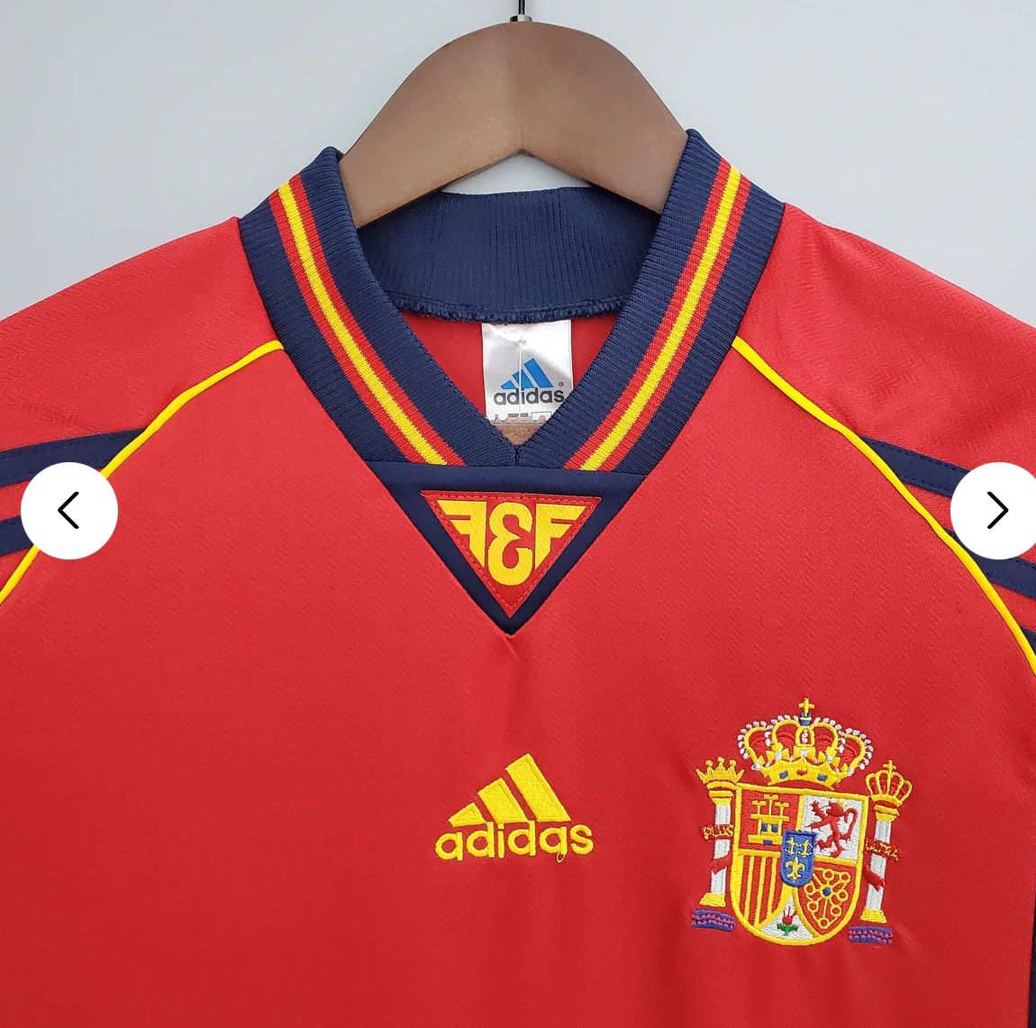 Maglia Spagna Retro Home 1998