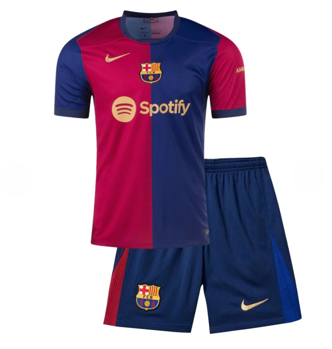 T-shirt e Pantaloncini per Bambino FC Barcelona Home 24/25
