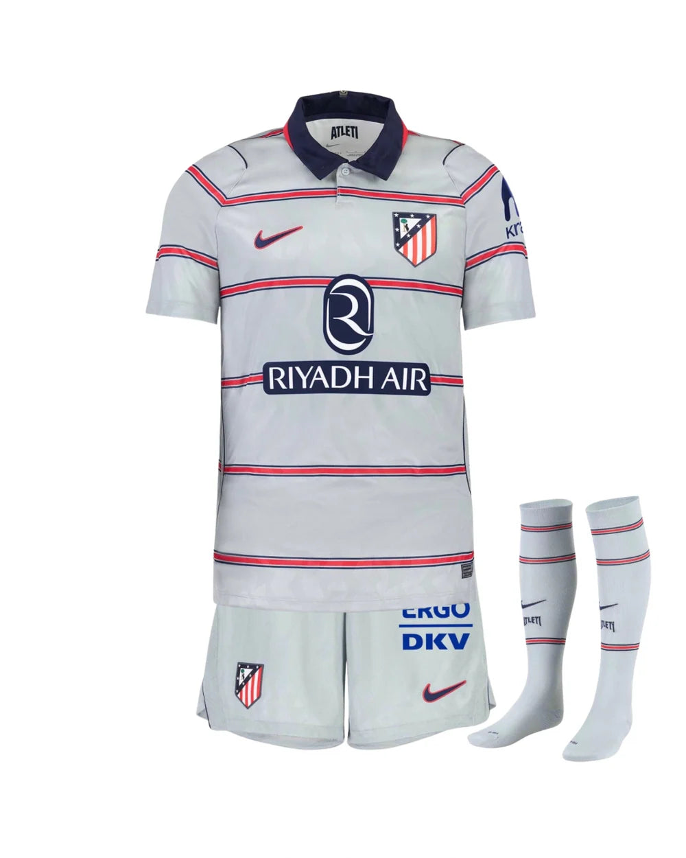 T-shirt e Pantaloncini Bambino Atletico de Madrid Third 26/27- Con Calzettoni