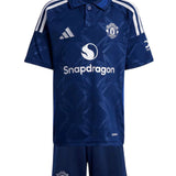 T-shirt e Pantaloncini per Bambino Manchester United Away 24/25