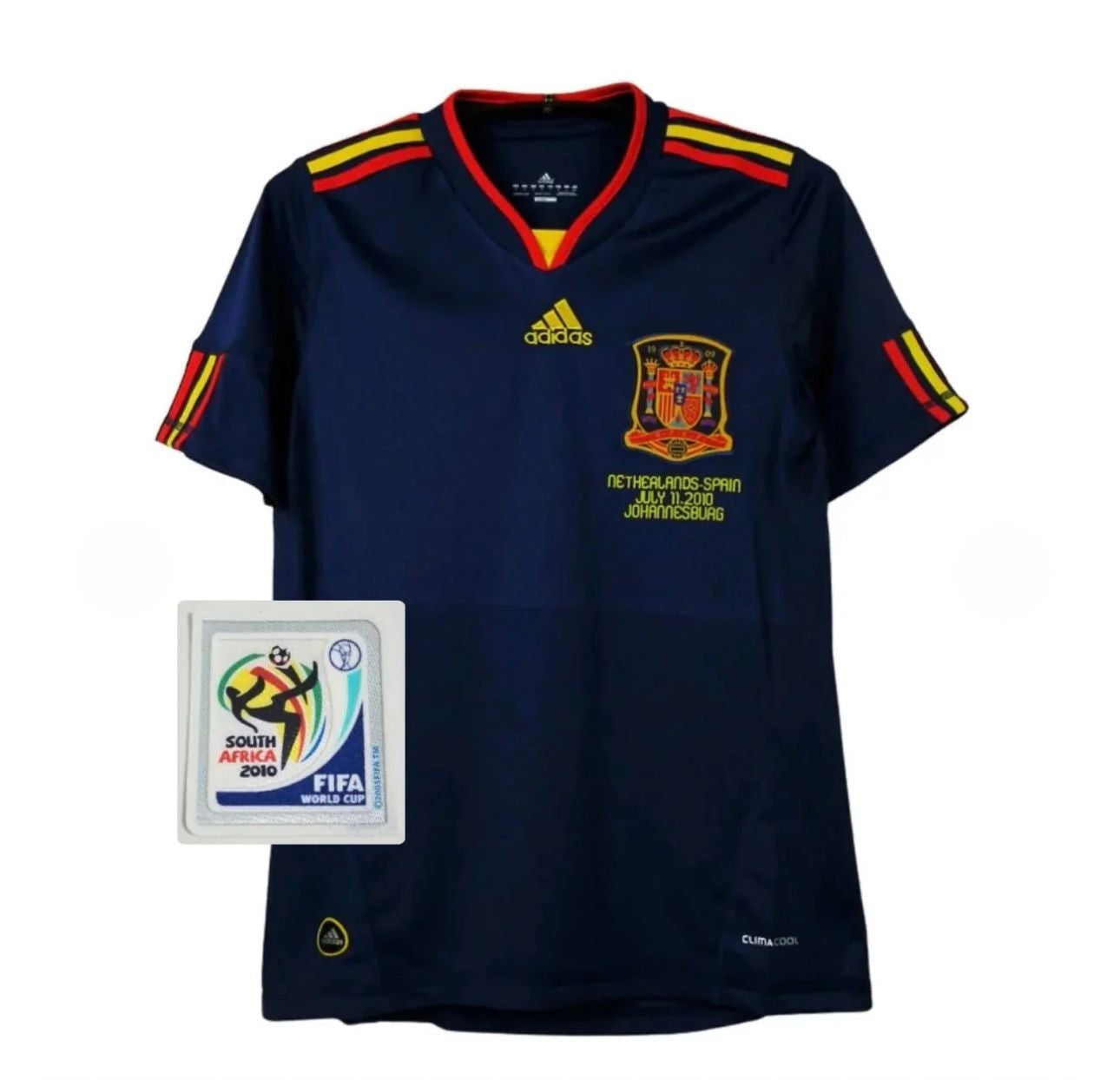 Maglia Spagna Retro Away 2010 - Con Patch