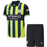 T-shirt e Pantaloncini per Bambino Manchester City Away 24/25