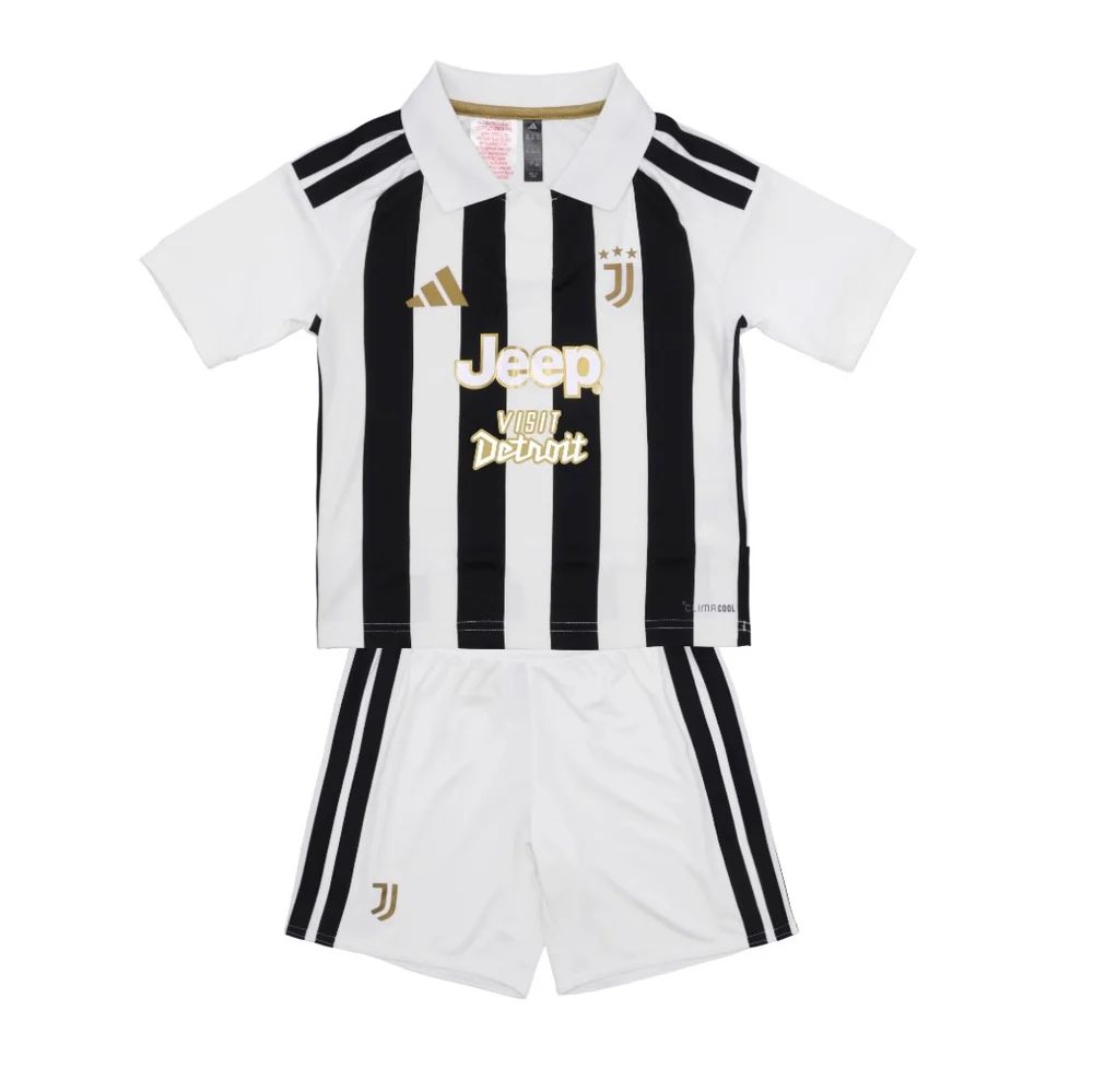 T-shirt e Pantaloncini Bambino Juventus Home 2026/27 - "Visit Detroit"