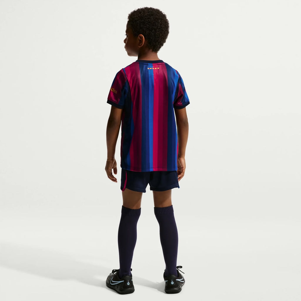 T-shirt e Pantaloncini Bambino FC Barcelona Home 2026/27 - Con Calzettoni