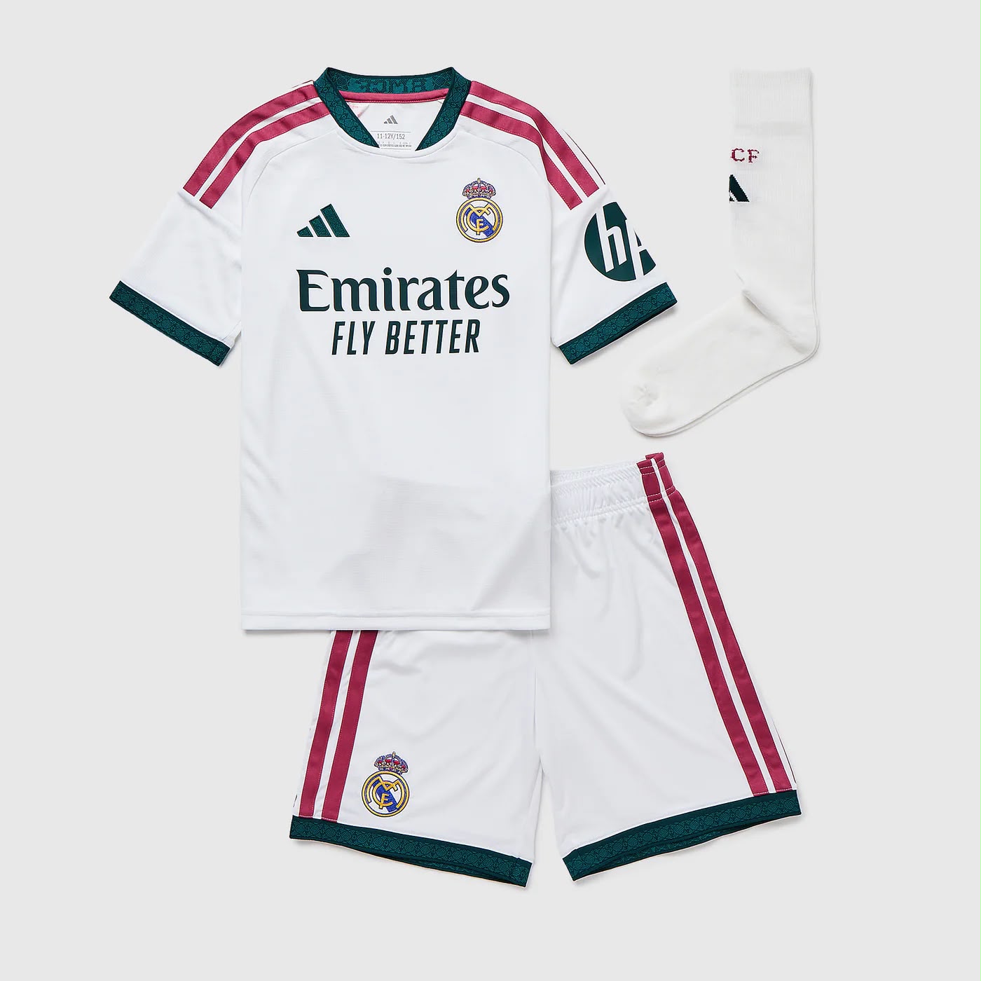 T-shirt e Pantaloncini Bambino Real Madrid Home 2026/27 - Con Calzettoni