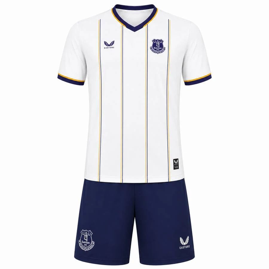 T-shirt e Pantaloncini Bambino Everton Away 26/27
