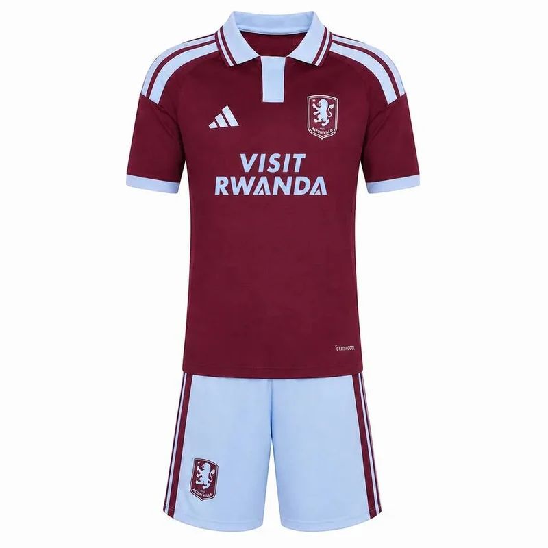 T-shirt e Pantaloncini Bambino Aston Villa Home 26/27