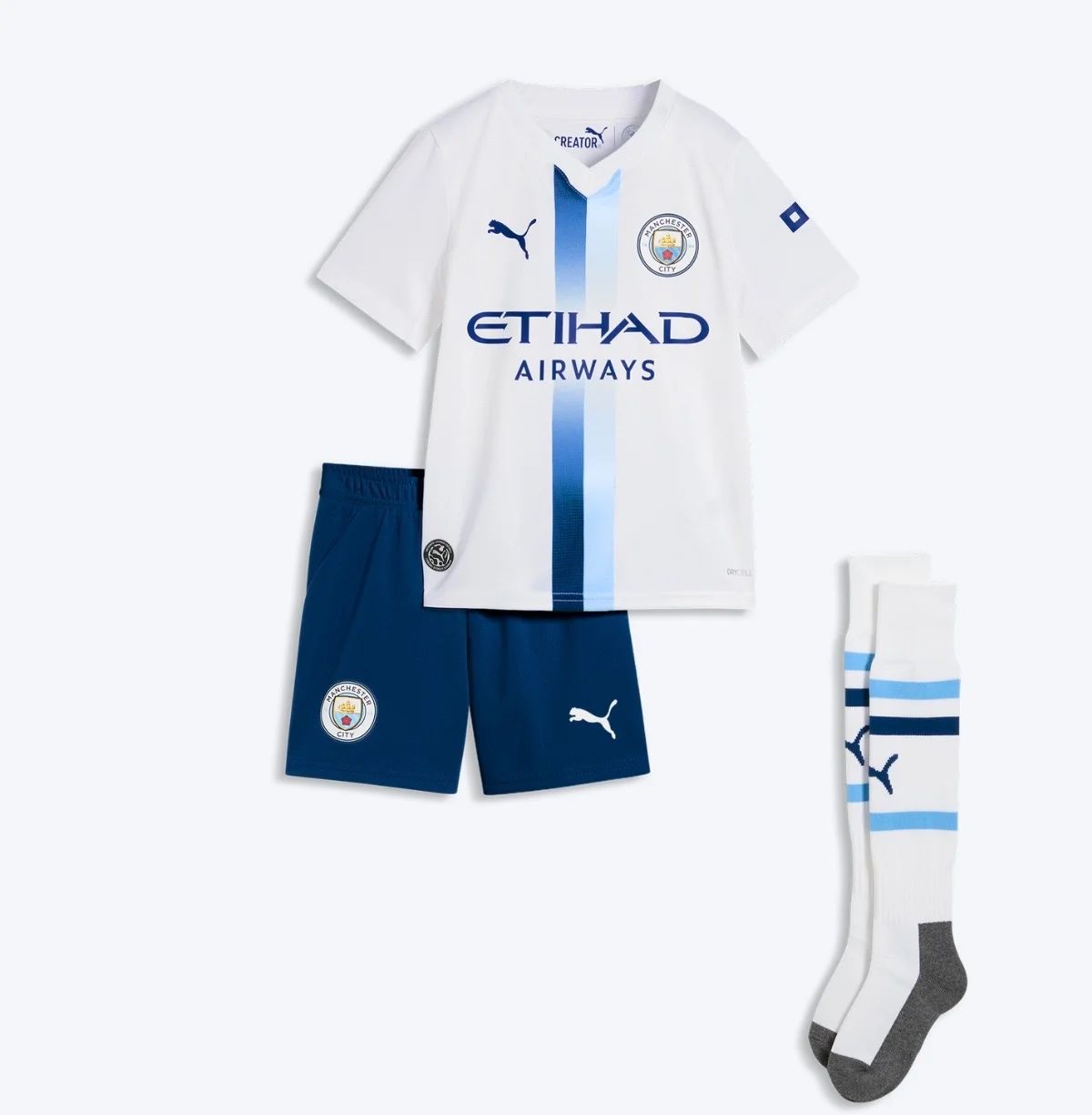 T-shirt e Pantaloncini Bambino Manchester City Third 26/27 - Con Calzettoni