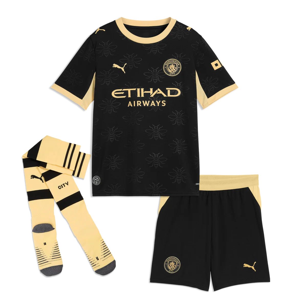 T-shirt e Pantaloncini Bambino Manchester City Away 26/27 - Con Calzettoni