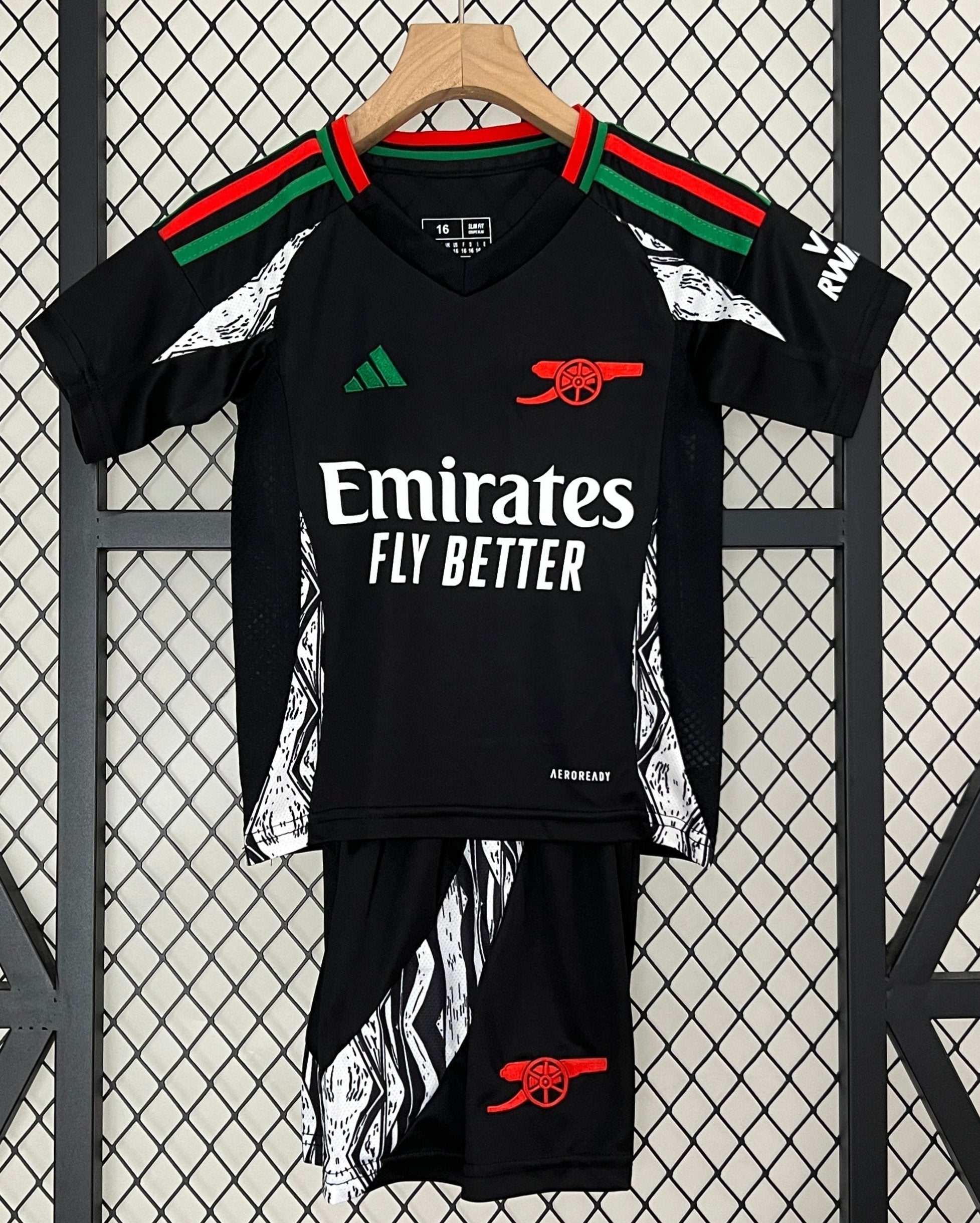 T-shirt e Pantaloncini per Bambino Arsenal Away 24/25