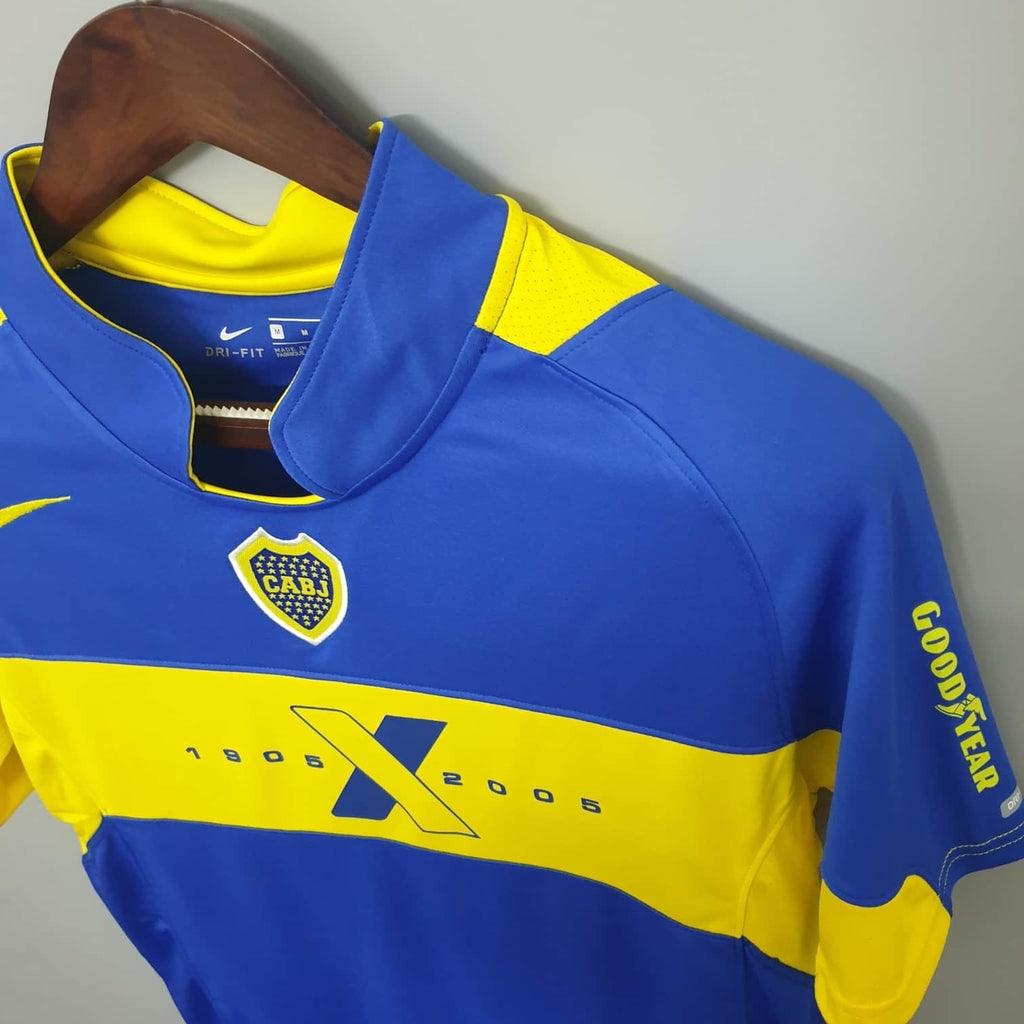 Camisa Boca Juniors Retrô 2005 Azul e Amarela - Nike - DA Sports Oficial