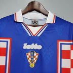 Camisa Croácia Retrô 1998 Azul, Vermelha e Branca - Lotto - DA Sports Oficial