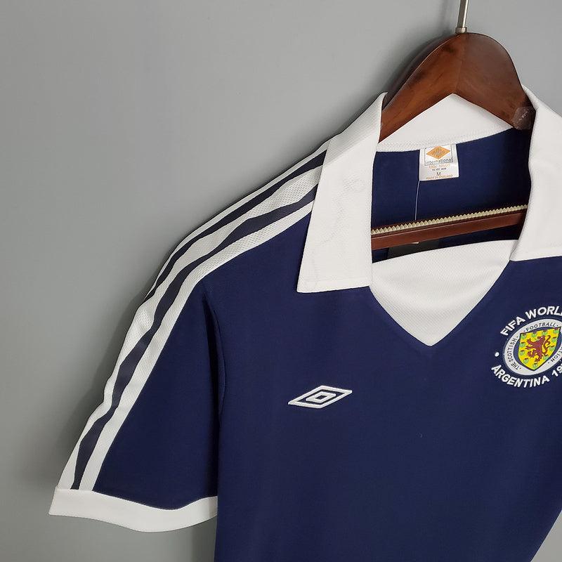 Camisa Escócia Retrô 1978 Azul - Umbro - DA Sports Oficial
