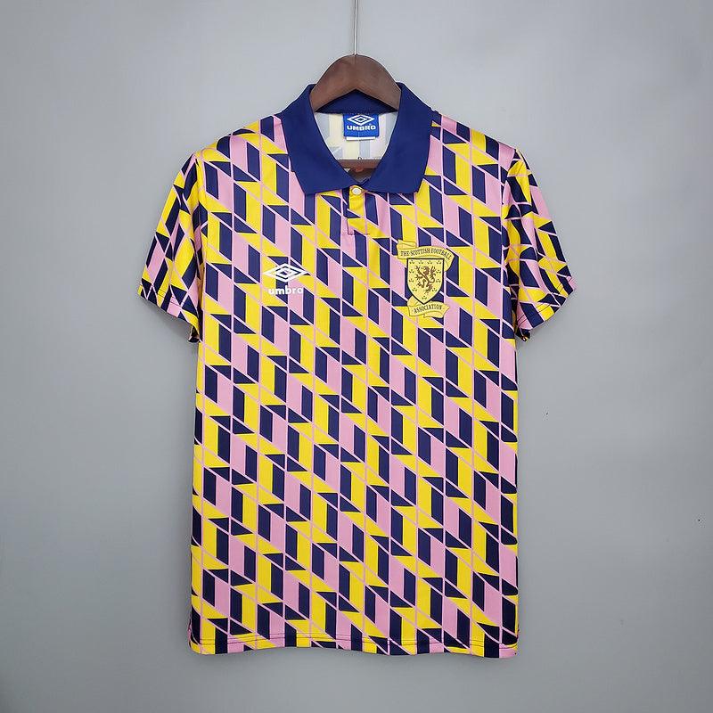 Camisa Escócia Retrô 1988/1989 Amarela - Umbro - DA Sports Oficial