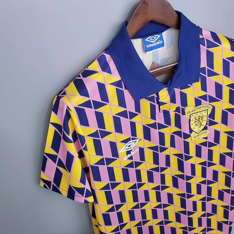 Camisa Escócia Retrô 1988/1989 Amarela - Umbro - DA Sports Oficial