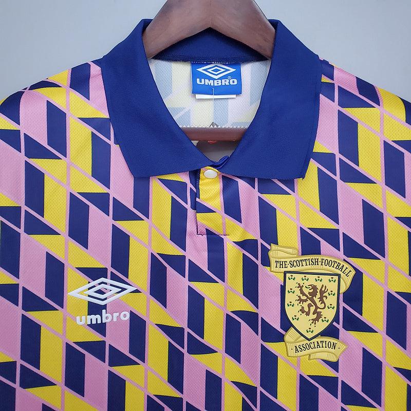 Camisa Escócia Retrô 1988/1989 Amarela - Umbro - DA Sports Oficial
