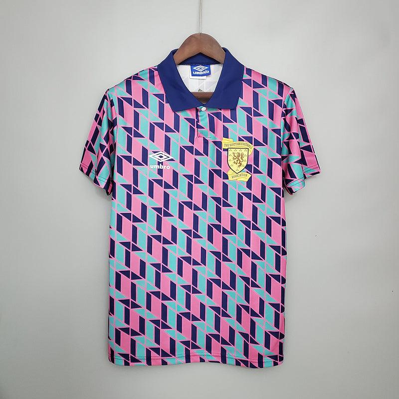 Camisa Escócia Retrô 1988/1989 Rosa - Umbro - DA Sports Oficial
