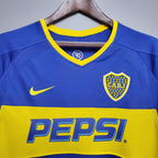 Camisa Manga Longa Boca Juniors 03/04 Nike - Azul e Amarelo - DA Sports Oficial