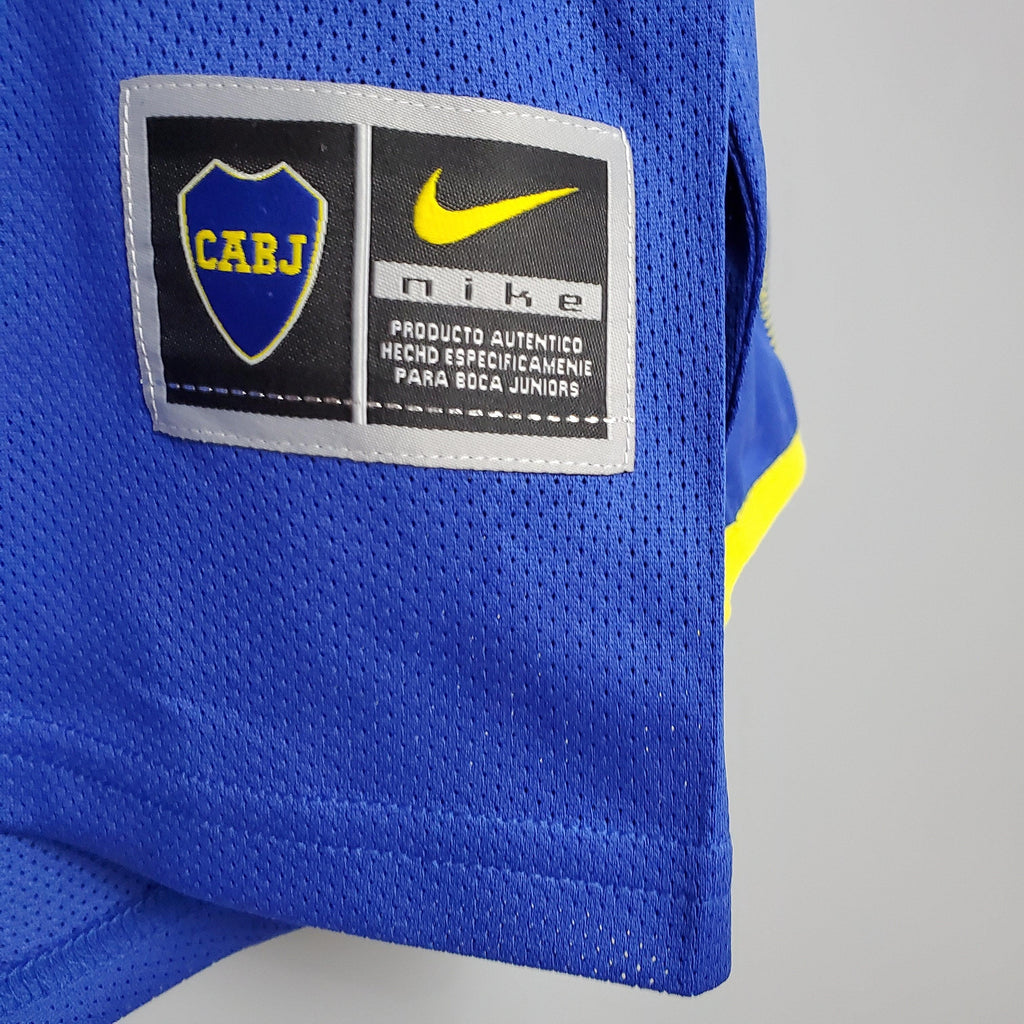Camisa Manga Longa Boca Juniors 03/04 Nike - Azul e Amarelo - DA Sports Oficial