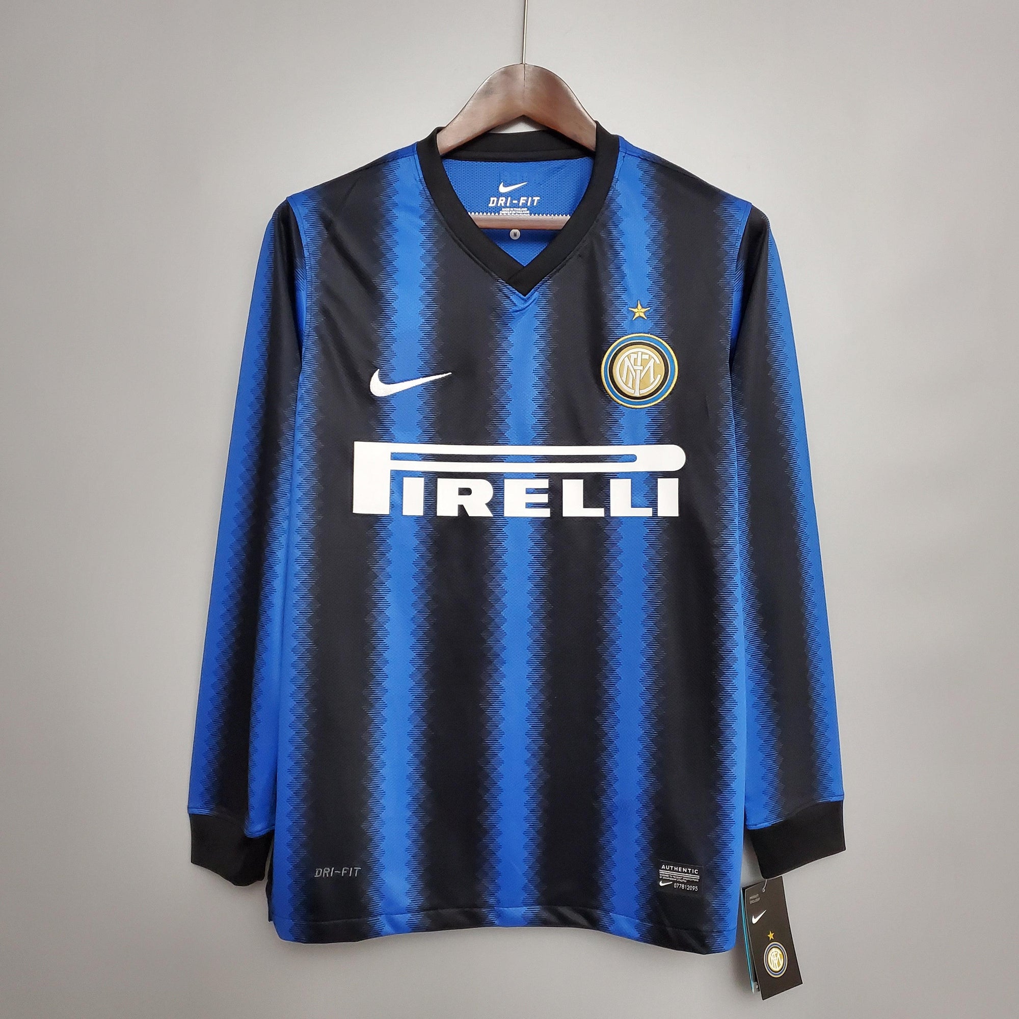 Camisa Manga Longa Inter de Milão I 10/11 Nike - Azul e Preto - DA Sports Oficial