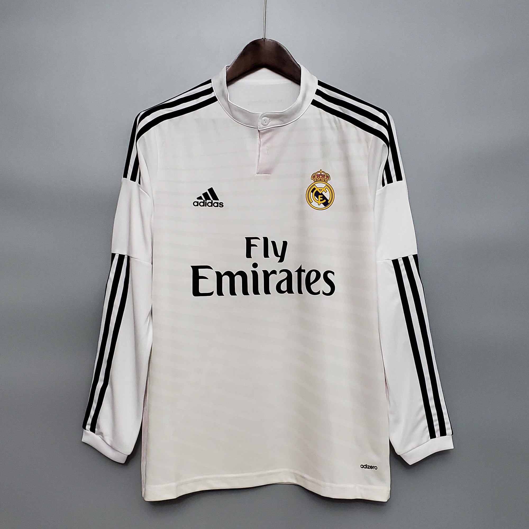 Camisa Manga Longa Real Madrid 14/15 Adidas - Branco - DA Sports Oficial