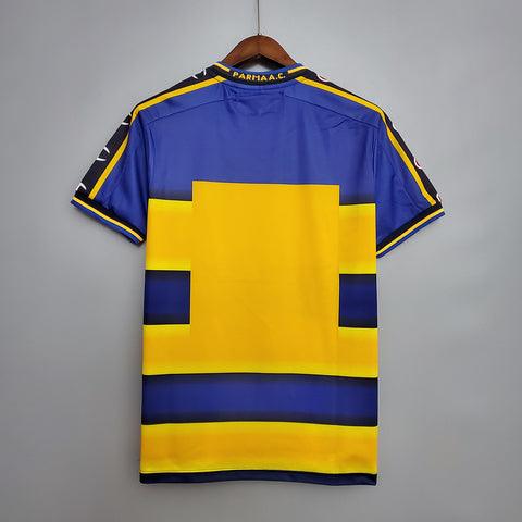 Camisa Parma Retrô 2001/2002 Azul e Amarela - Champion - DA Sports Oficial