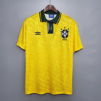 Camisa Seleção Brasileira Retrô 1991/1993 Amarela - Umbro - DA Sports Oficial