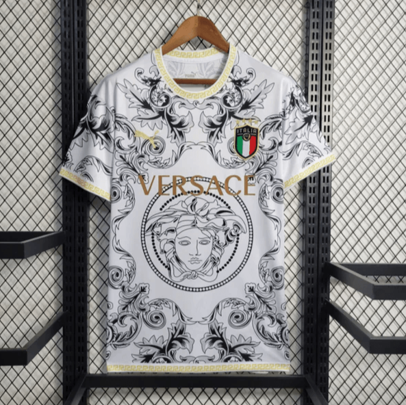Camisa Seleção Itália x Versace - Puma - Branca - DA Sports Oficial