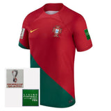 Maglia Portogallo Home 2022 - Con Patch Coppa del Mondo