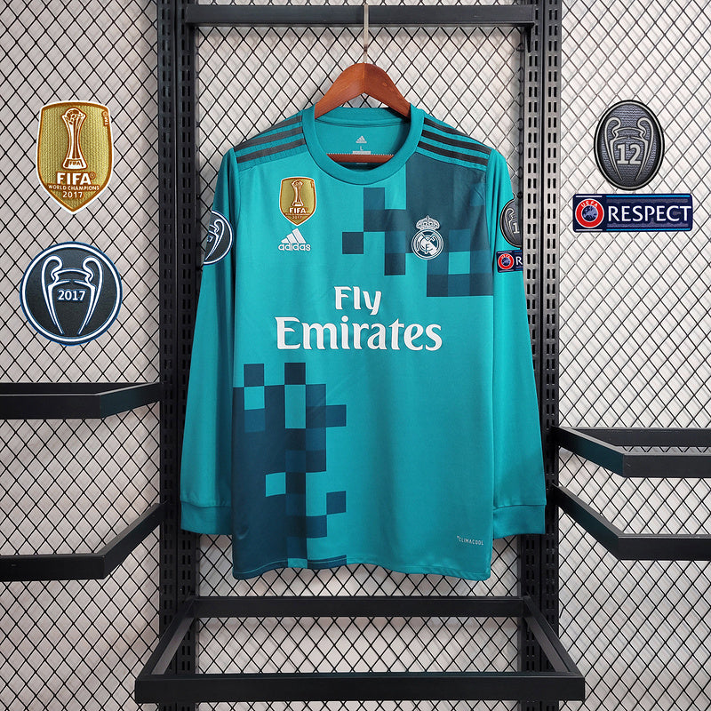 Maglia Manica Lunga Real Madrid 17-18 - Con Patch UCL