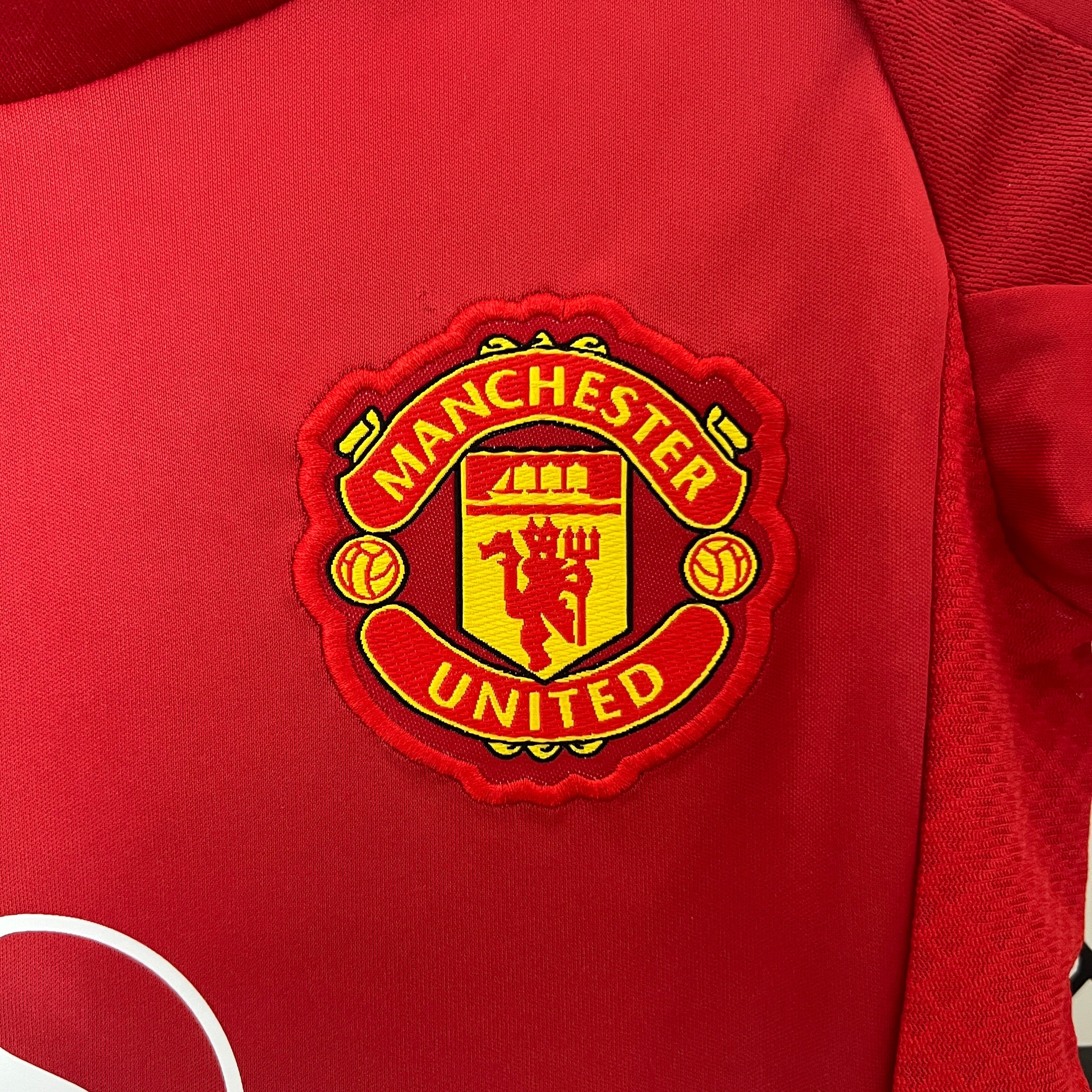 T-shirt e Pantaloncini per Bambino Manchester United Home 24/25