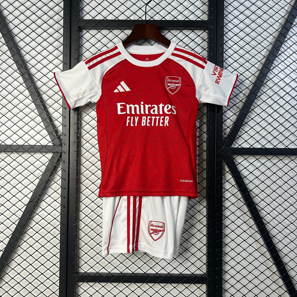 T-shirt e Pantaloncini per Bambino Arsenal Home 25/26