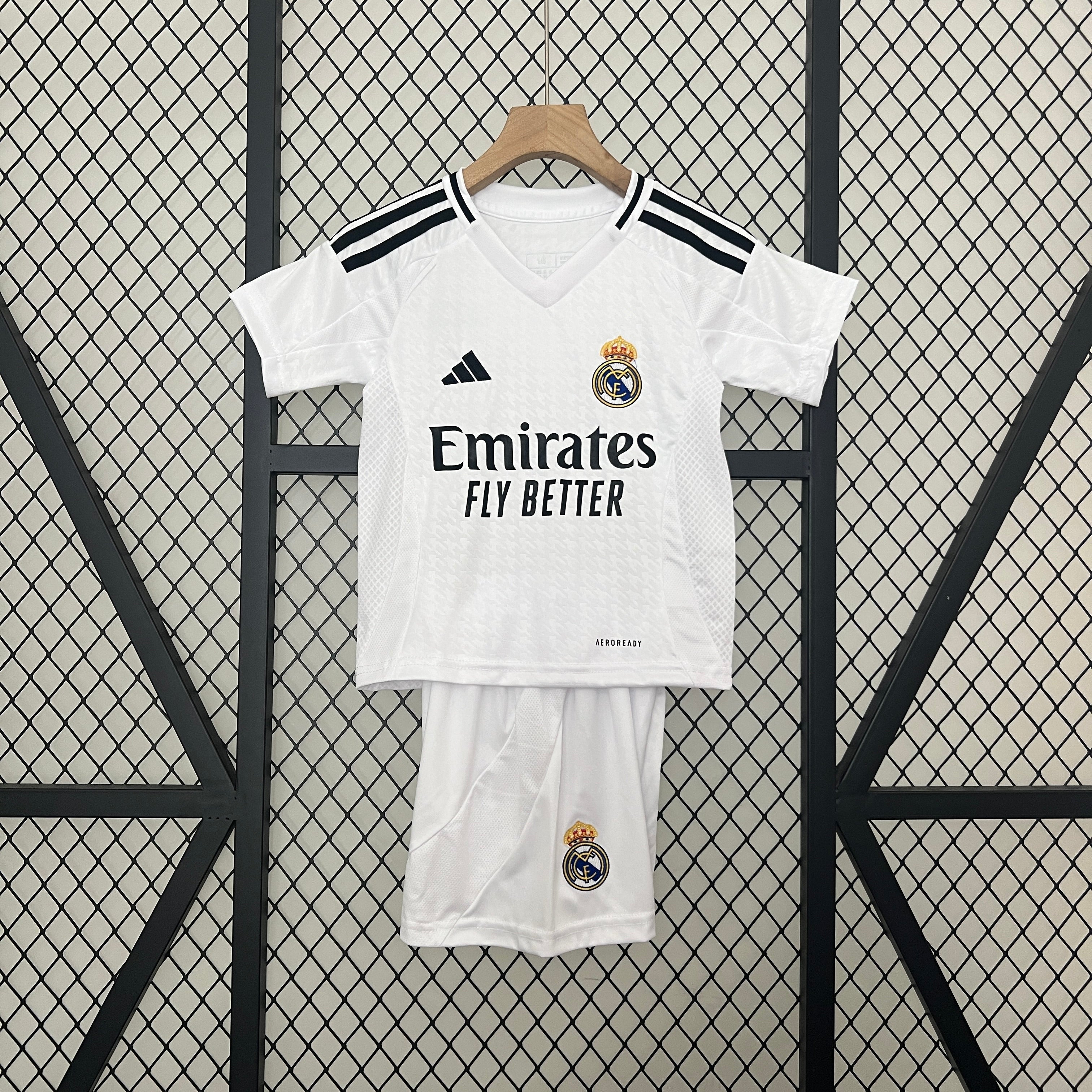 T-shirt e Pantaloncini per Bambino Real Madrid Home 24/25